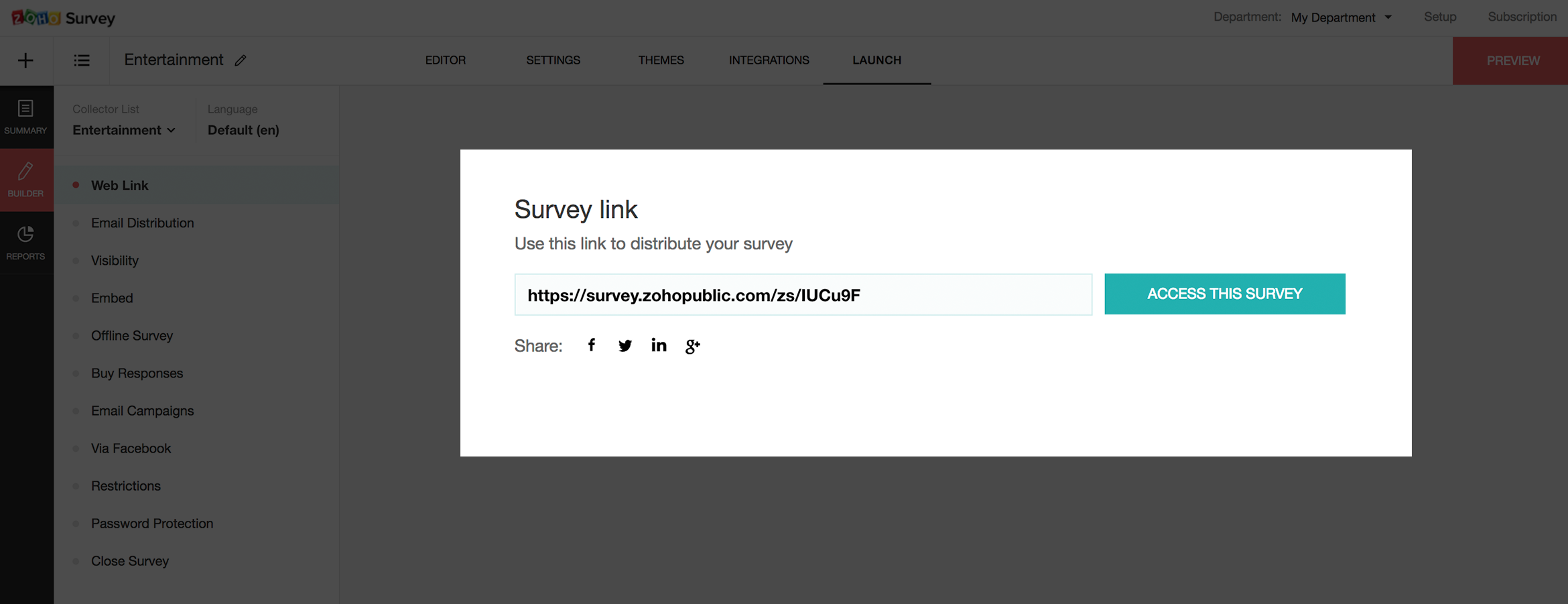 Zoho Survey