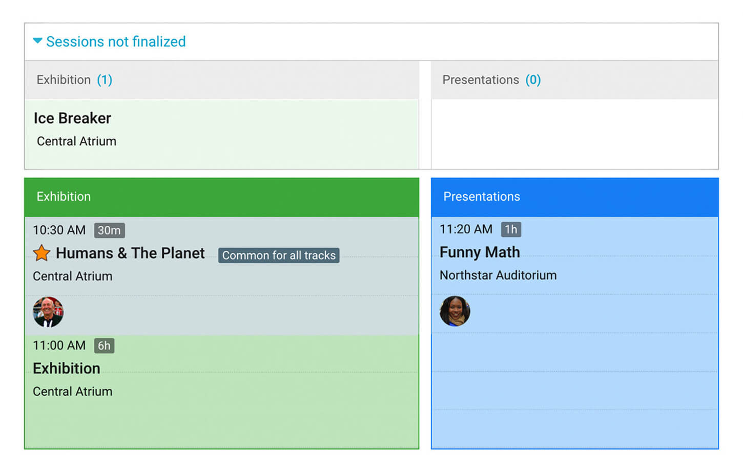 Architect a user-friendly agenda. Architect a user-friendly agenda.