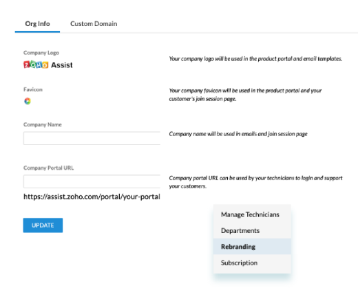 Administrador de conexión a escritorio remoto - Zoho Assist