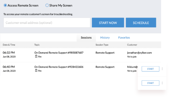 Conexión a escritorio remoto de Windows 10 - Zoho Assist