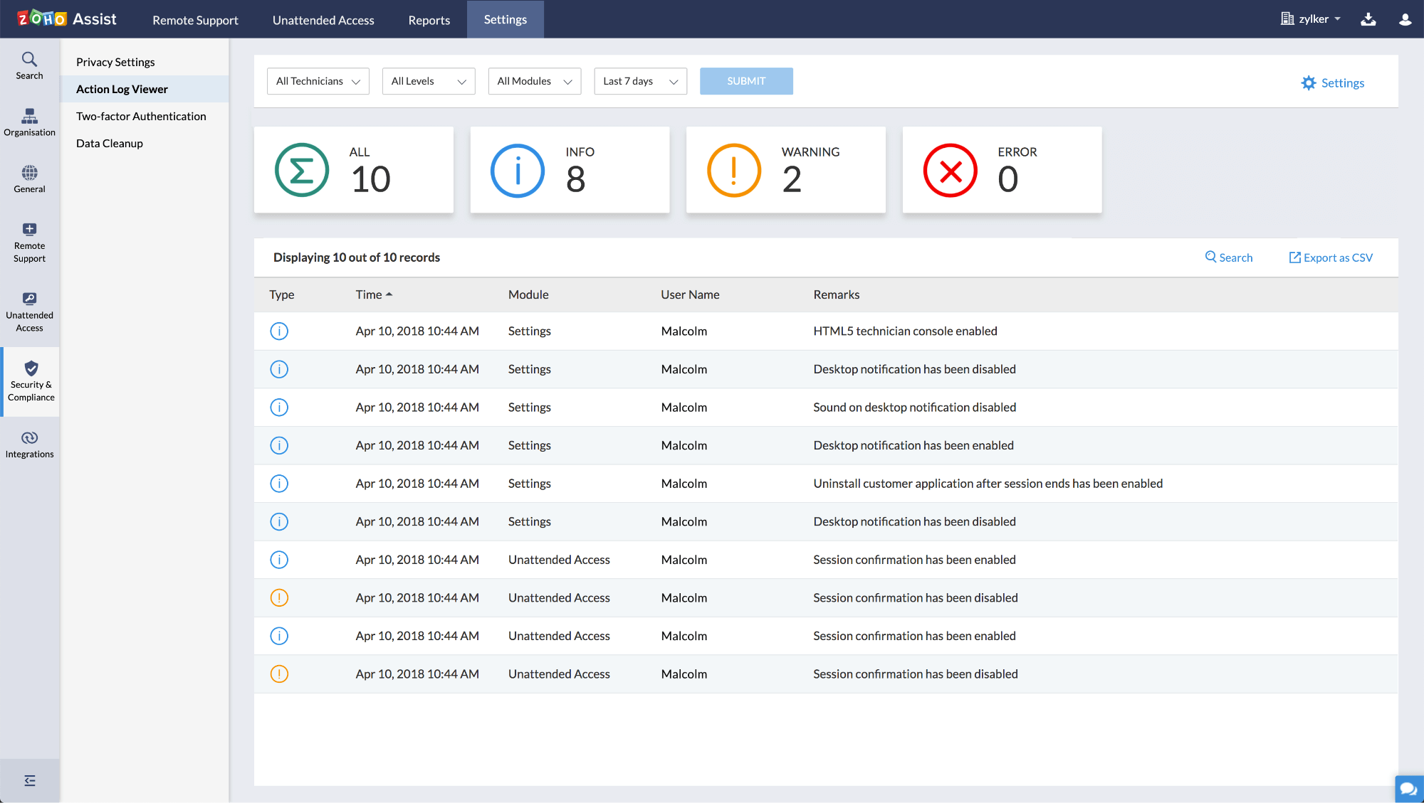 Zoho Assist