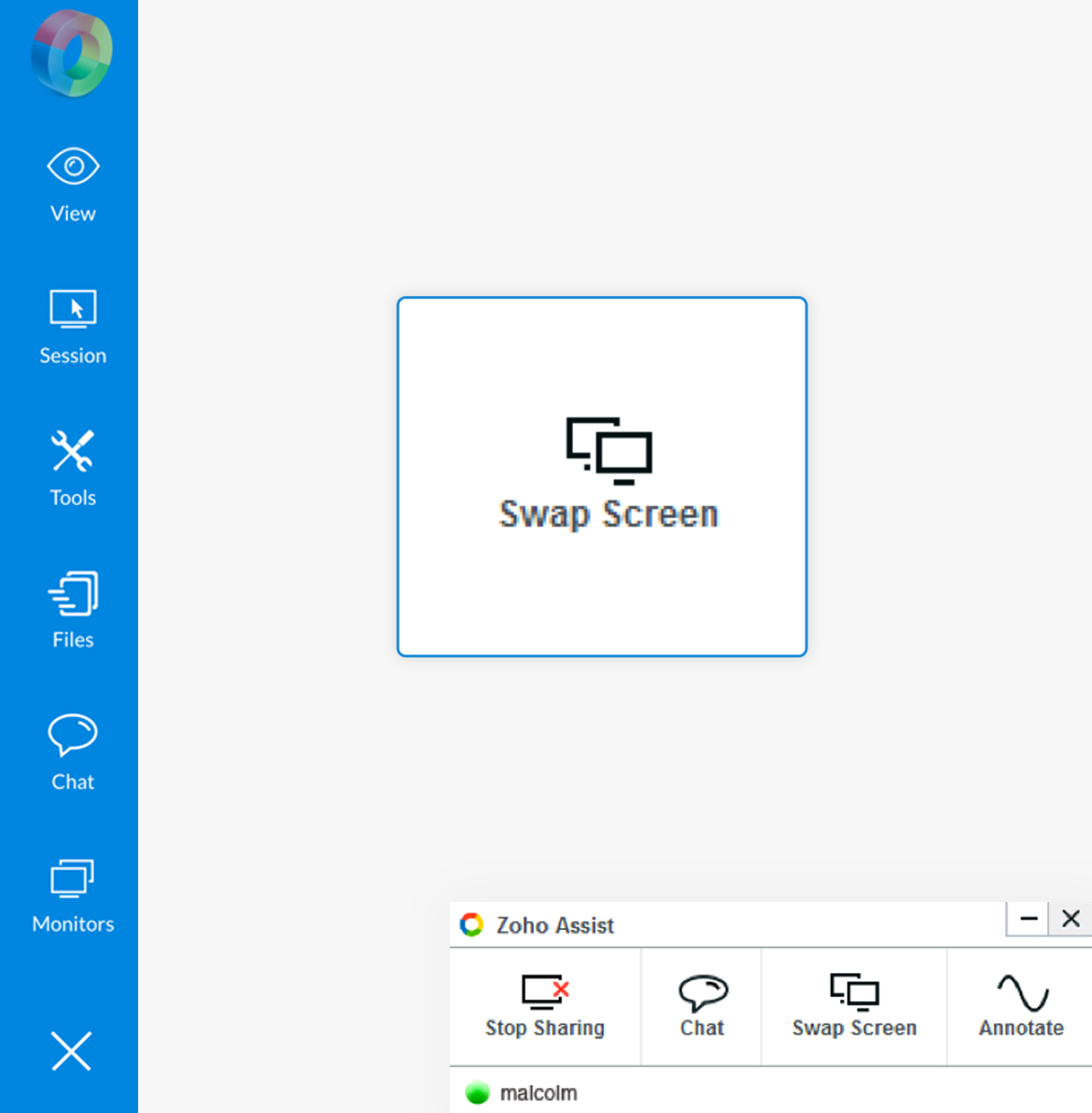 Swap Screen