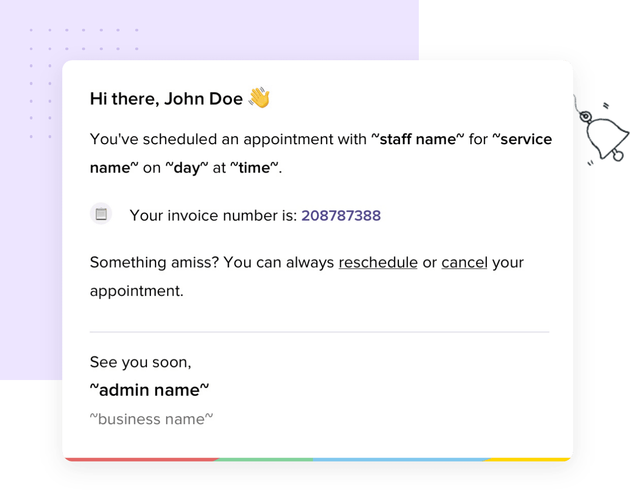 Personalize customer emails