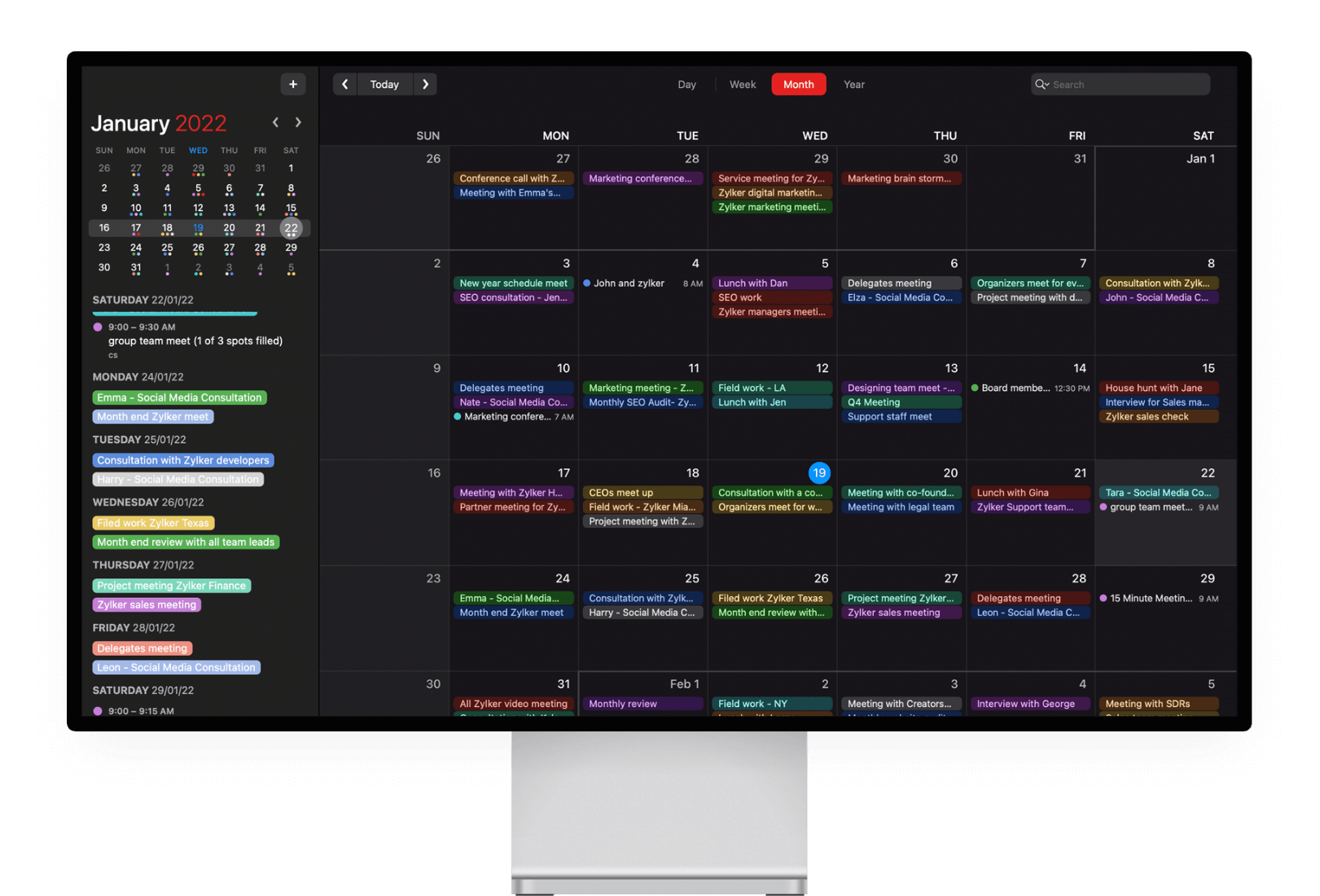 A fantastic way to manage your events, tasks, and meetings