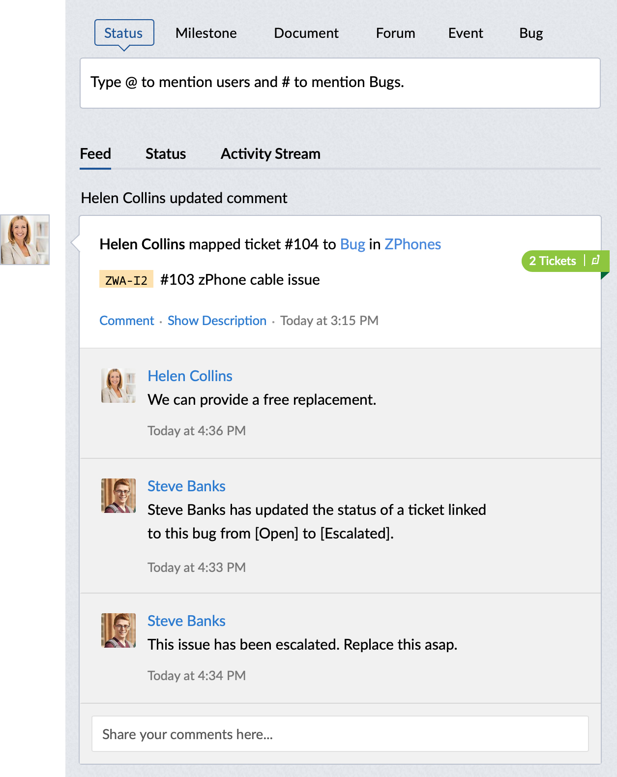 Bug tracker