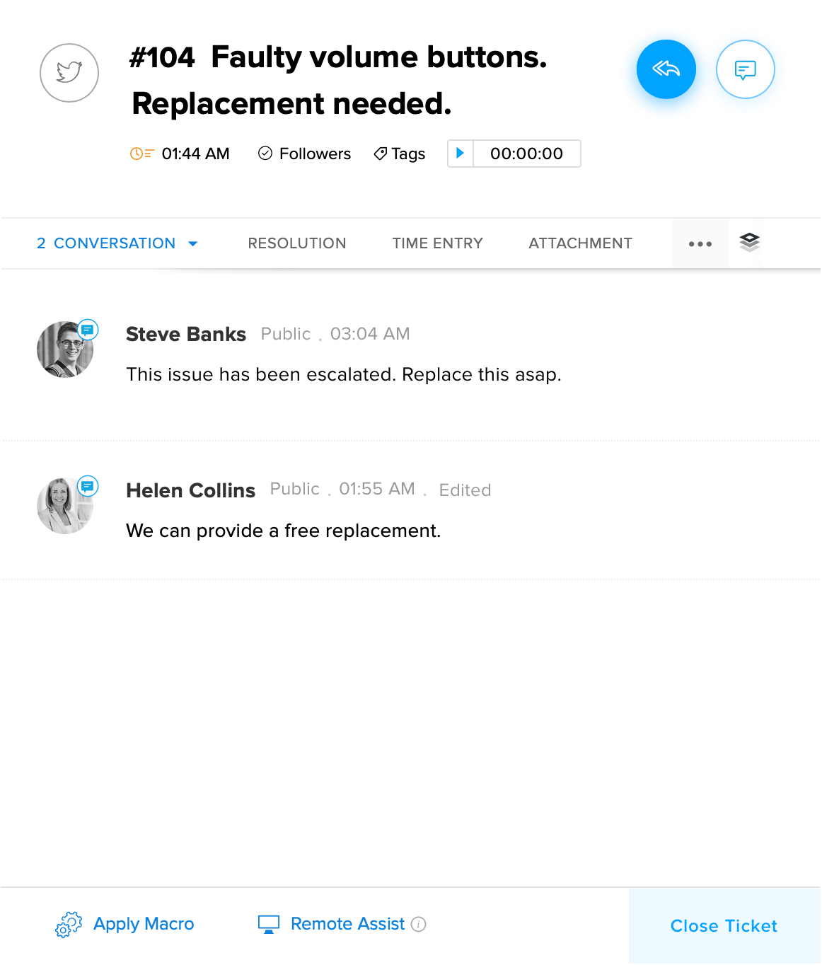Bug tracker
