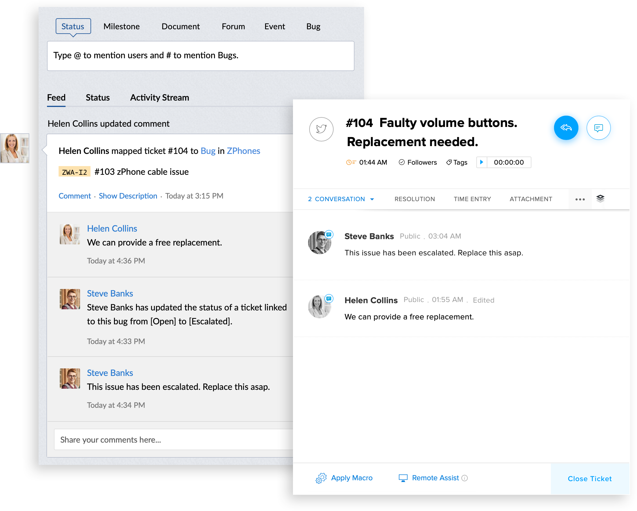Bug tracker
