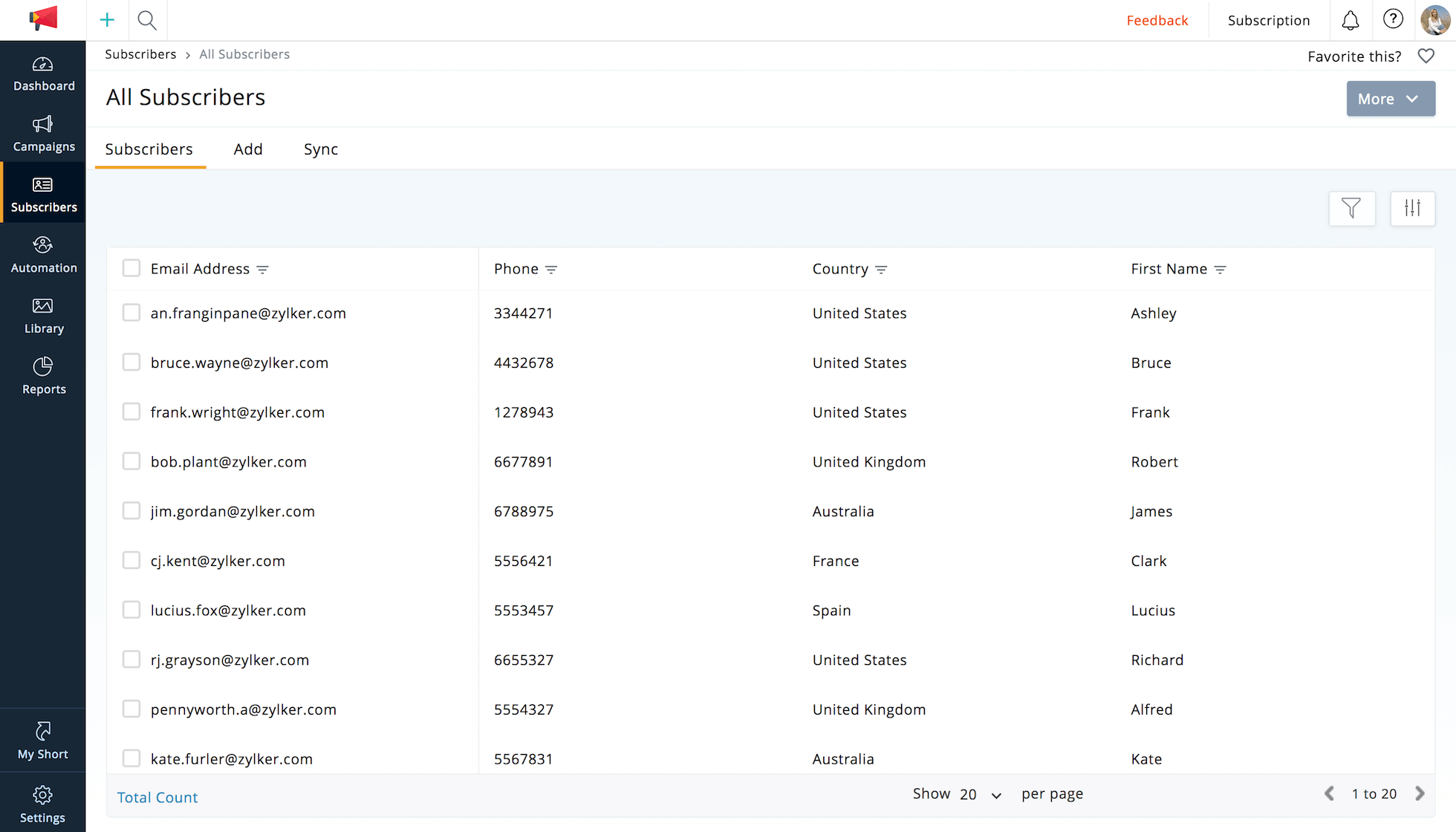 Sync your contacts