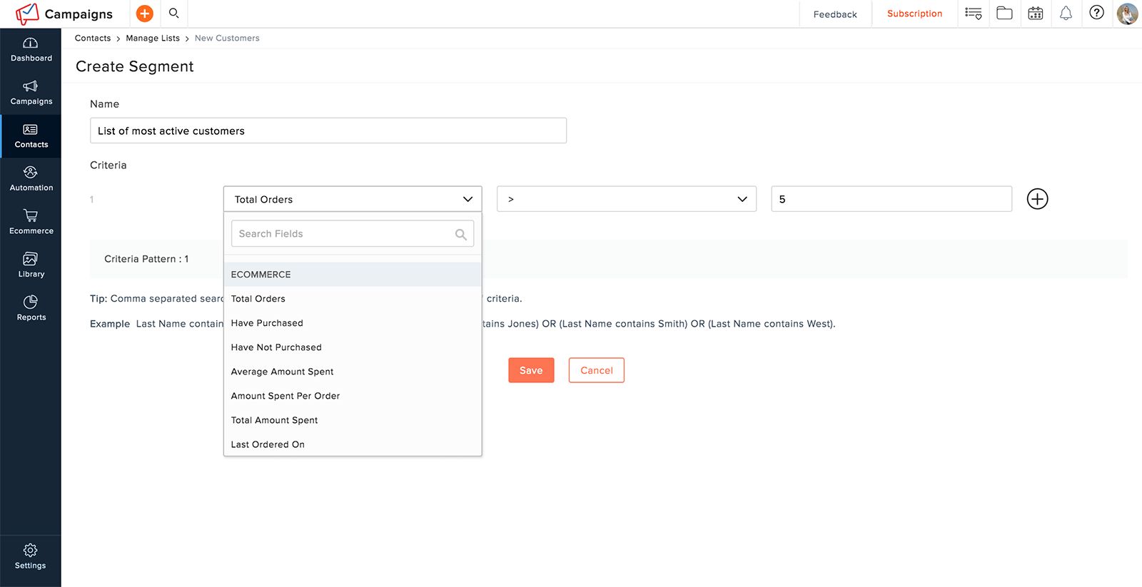 Targeted mailing lists