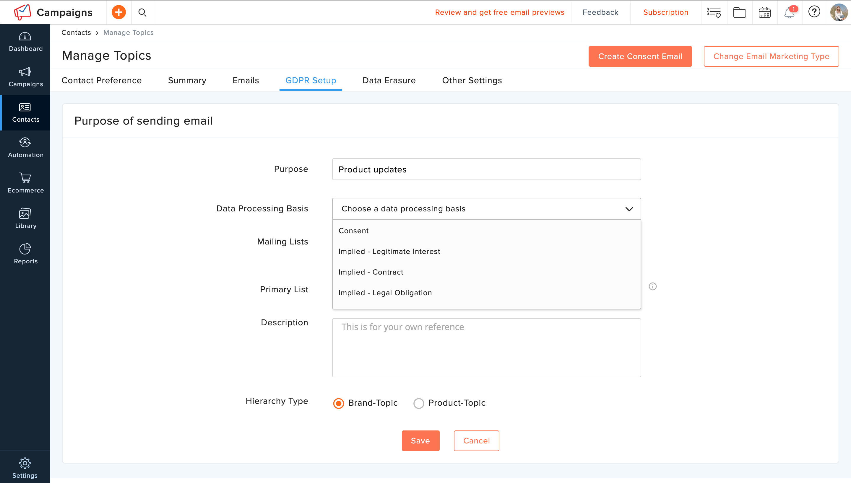 Process personal data under the right lawful basis