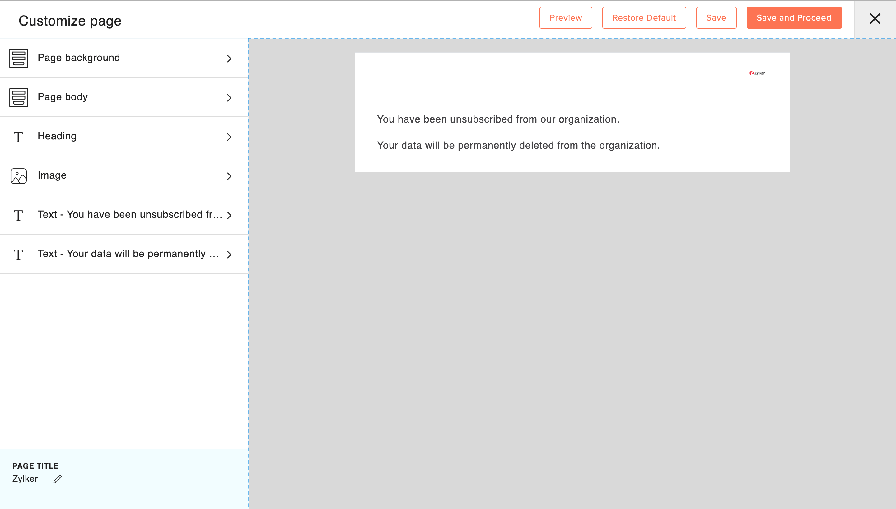 Allow subscribers to delete their personal data