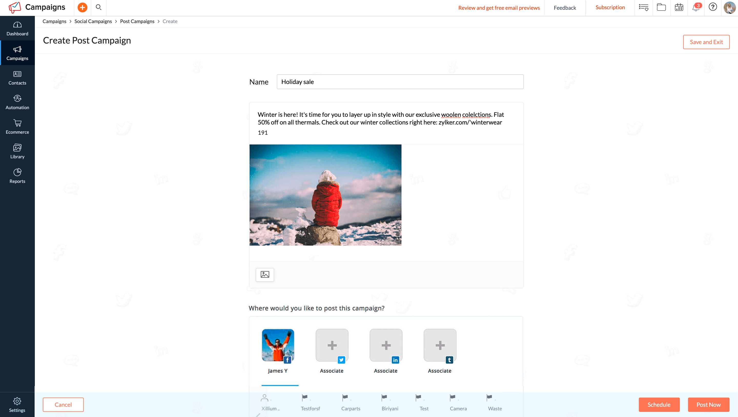 social media campaign