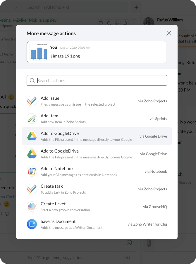 Turn conversations into work items