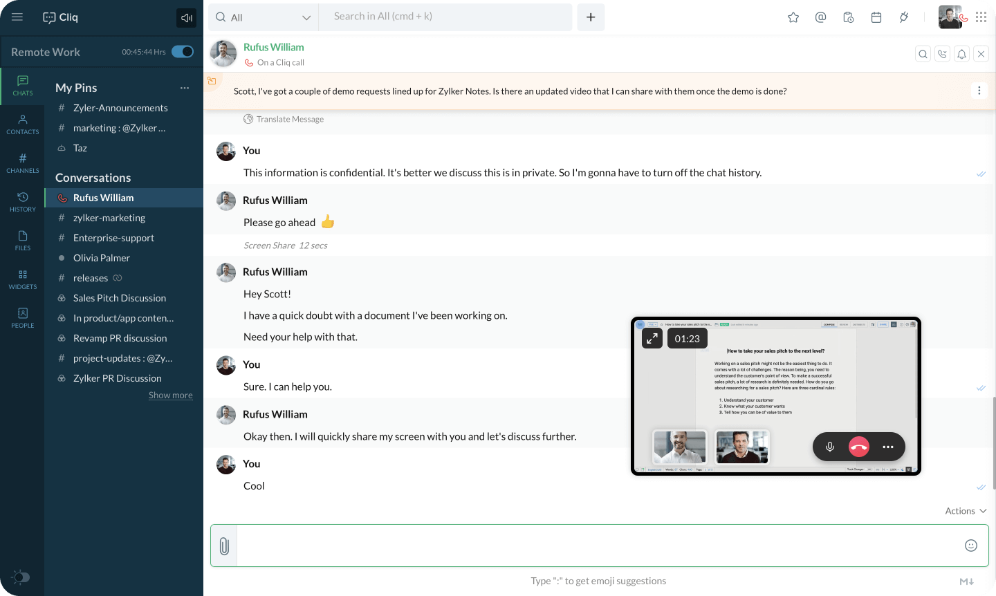 Screen Sharing