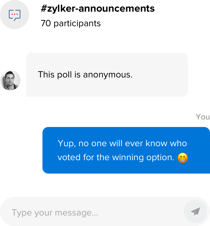 Be anonymous