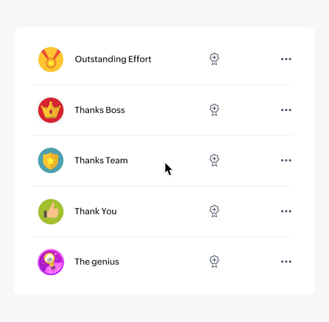 Creates a peer-to-peer recognition system