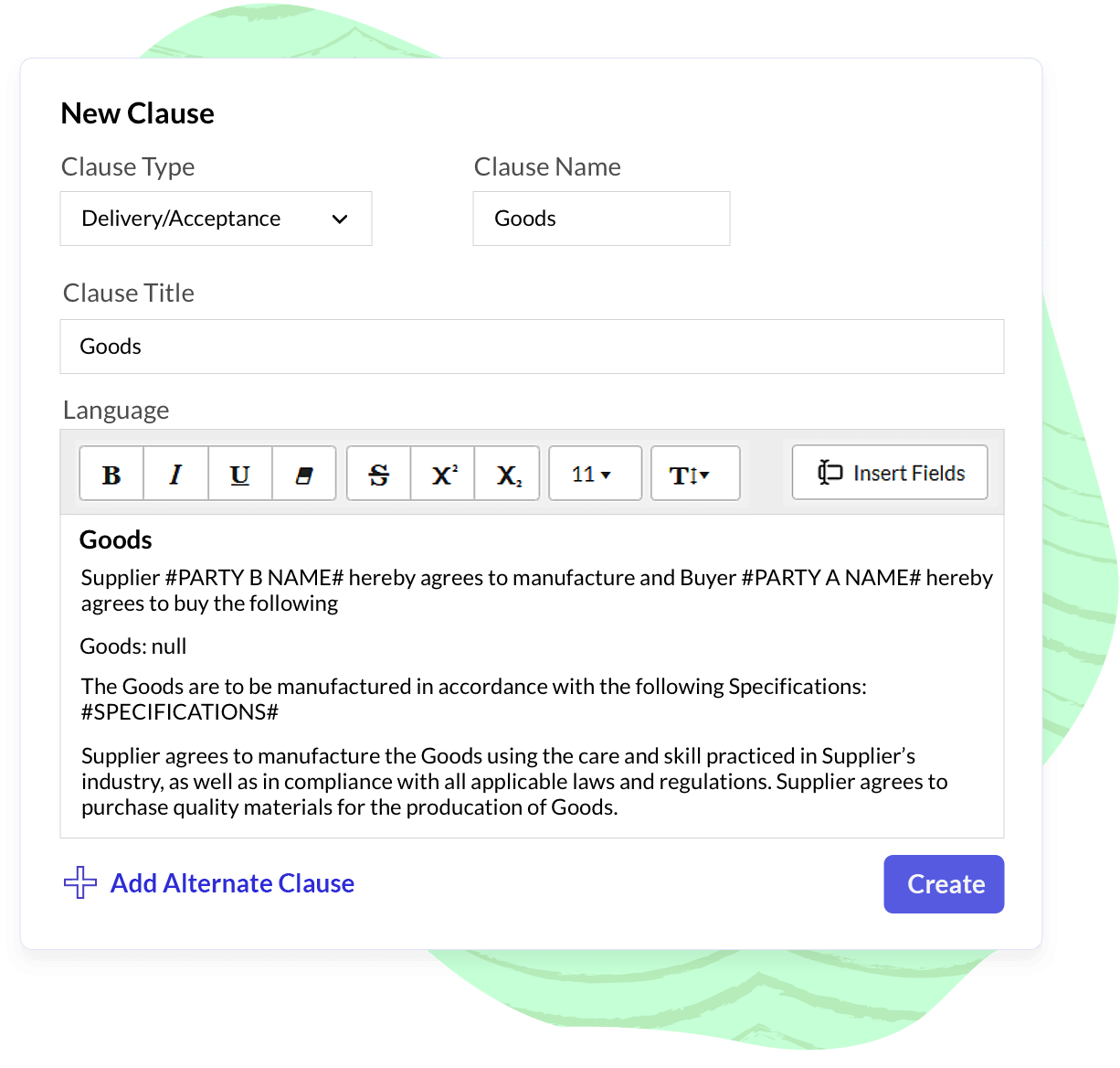Custom Clauses & Templates Custom Clauses & Templates - Zoho Contracts
