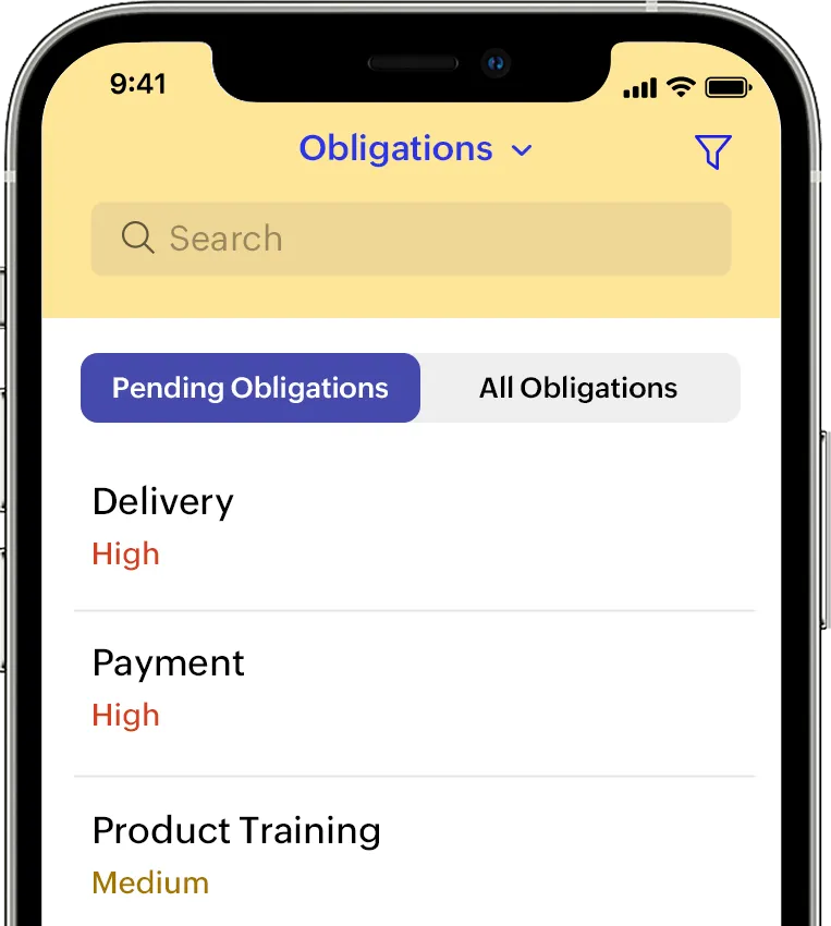 Track and manage contract obligations
