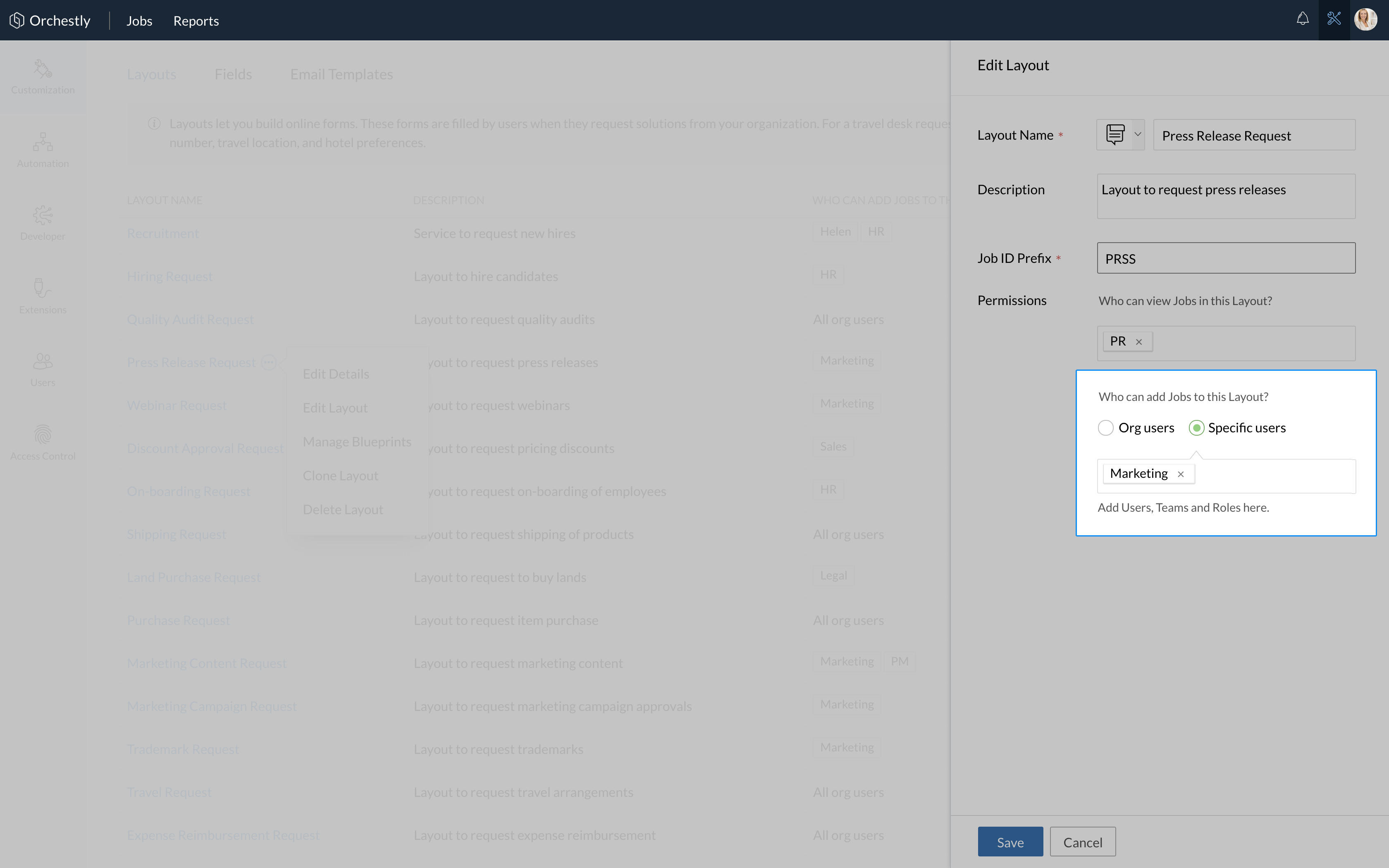 control requests control requests