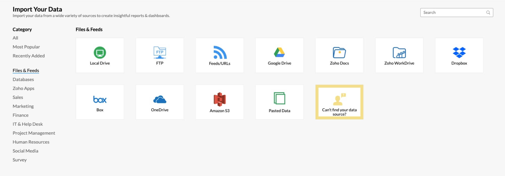 Conecte seus dados para obter insights