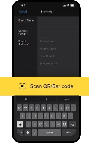 مسح علامات NFC ورموز QR والرموز الشريطية ضوئيًا