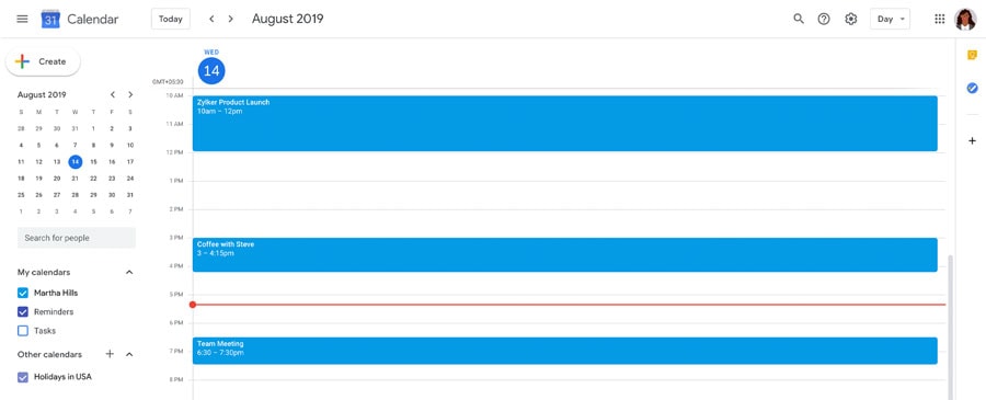 Integrazione con Google Calendar CRM - Zoho CRM