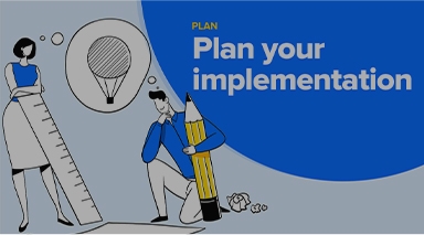 Plan uw implementatiescherm