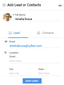 Chrome extension adds leads and contacts directly as you find them