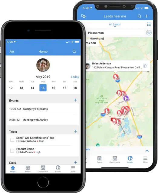 แอป CRM มือถือสำหรับ SFA - Zoho CRM