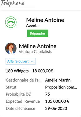Téléphone - Communication omnicanal - Logiciel Zoho CRM