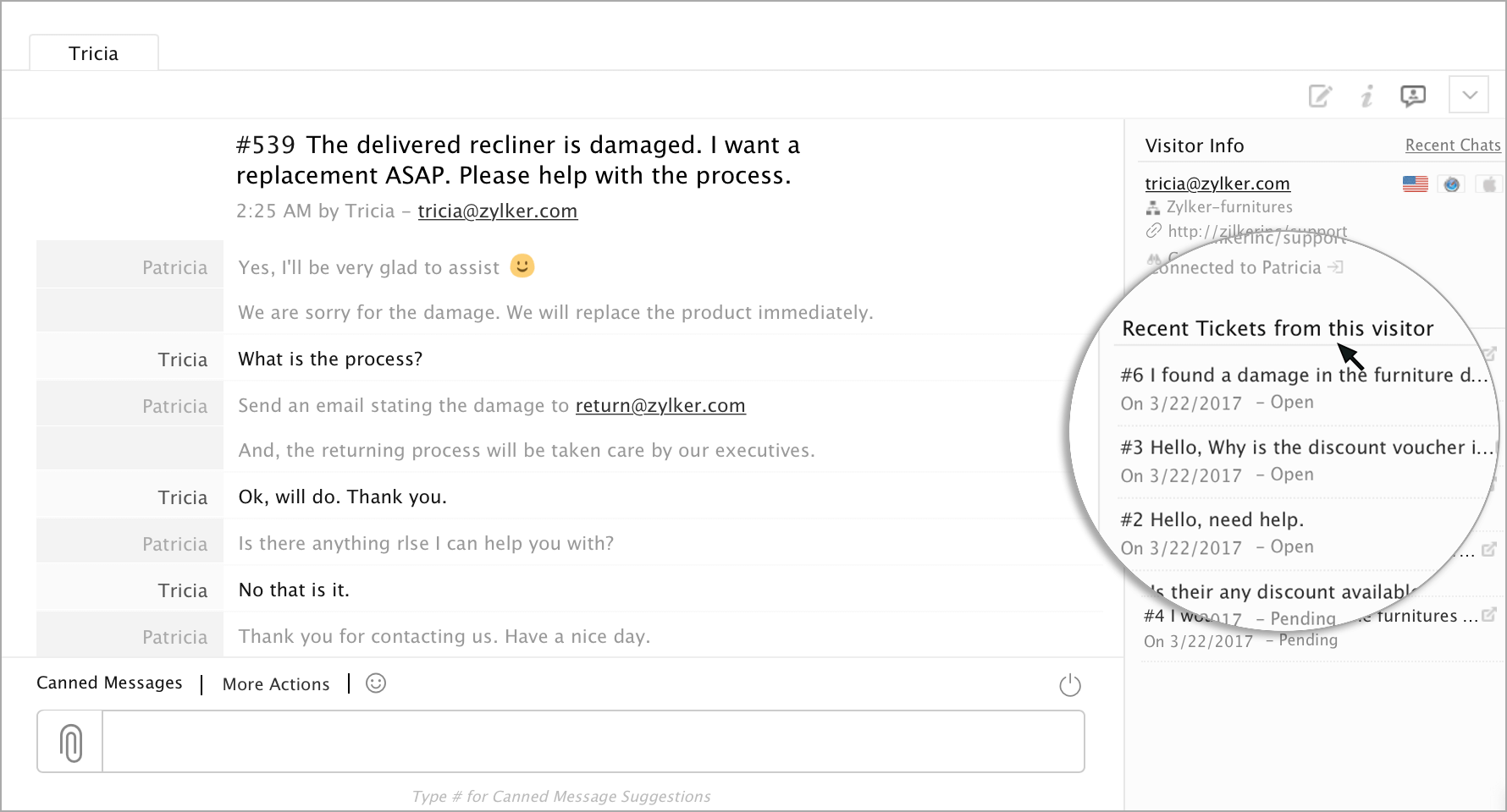 Customer support champion