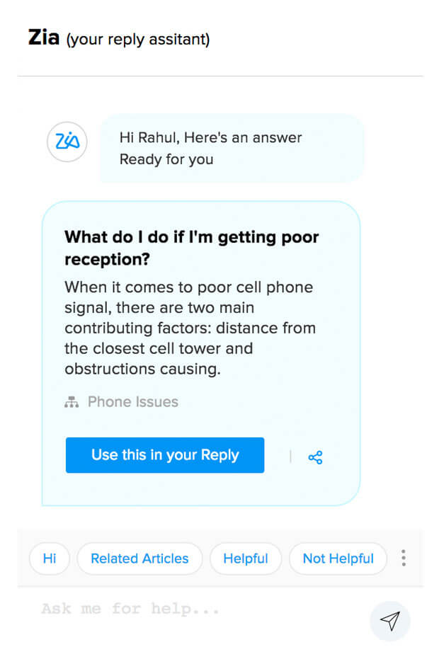 Zoho desk Auto Suggest feature over Zendesk vs Freshdesk