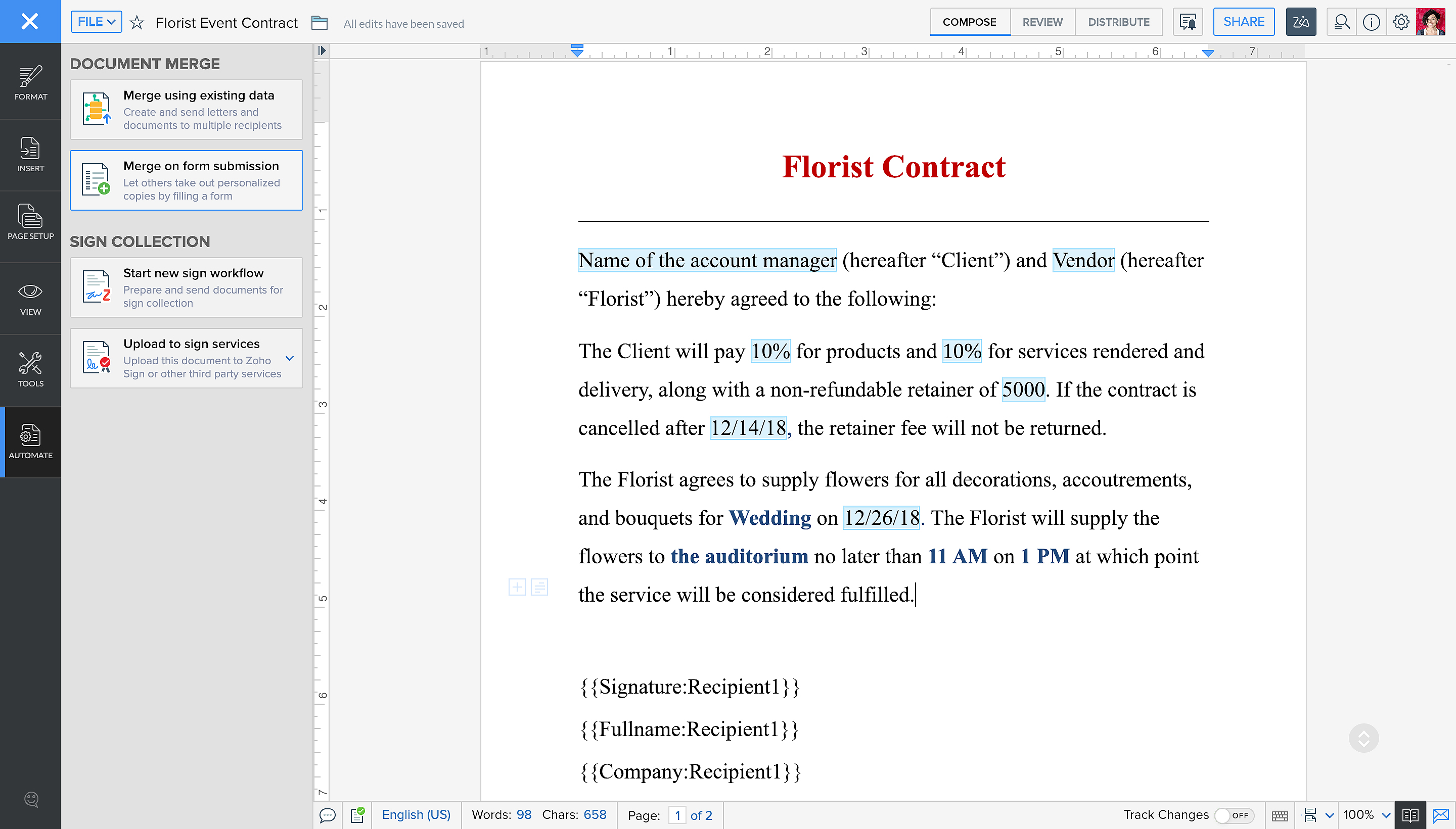 Document Automation Hub