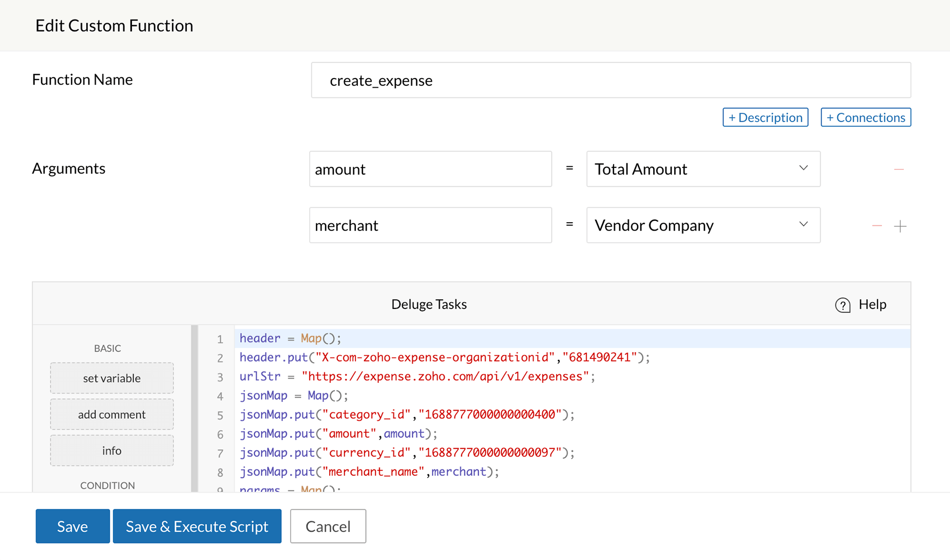 custom functions