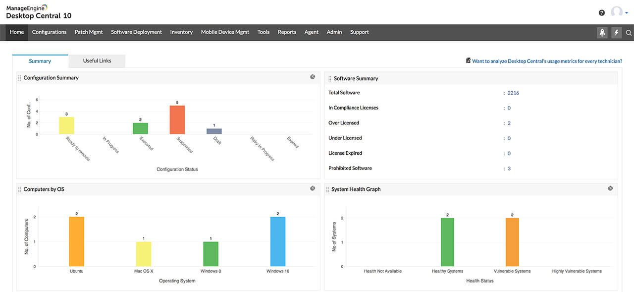 SaaS unified endpoint management solution
