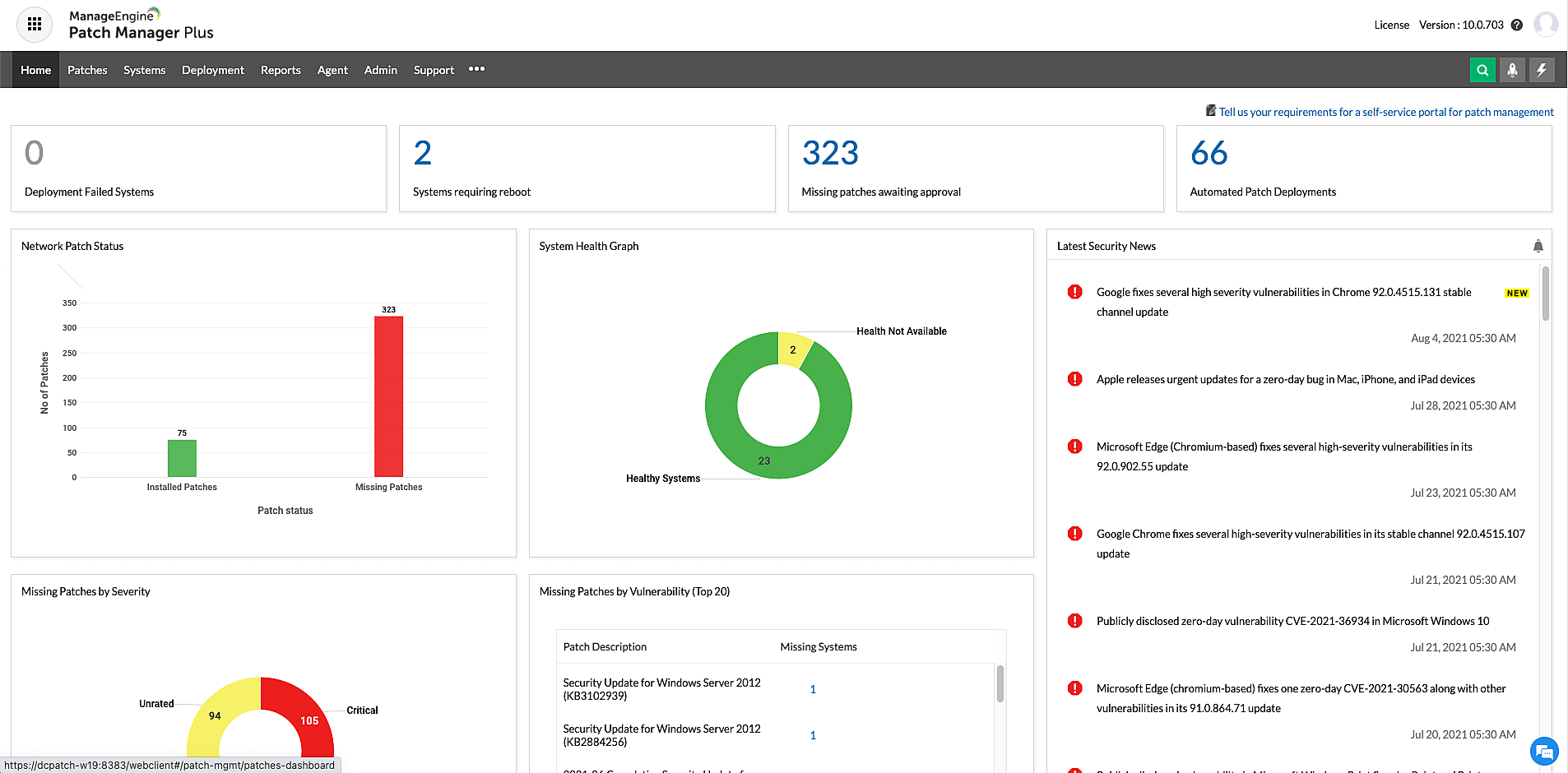 Cloud-based, automated patch management