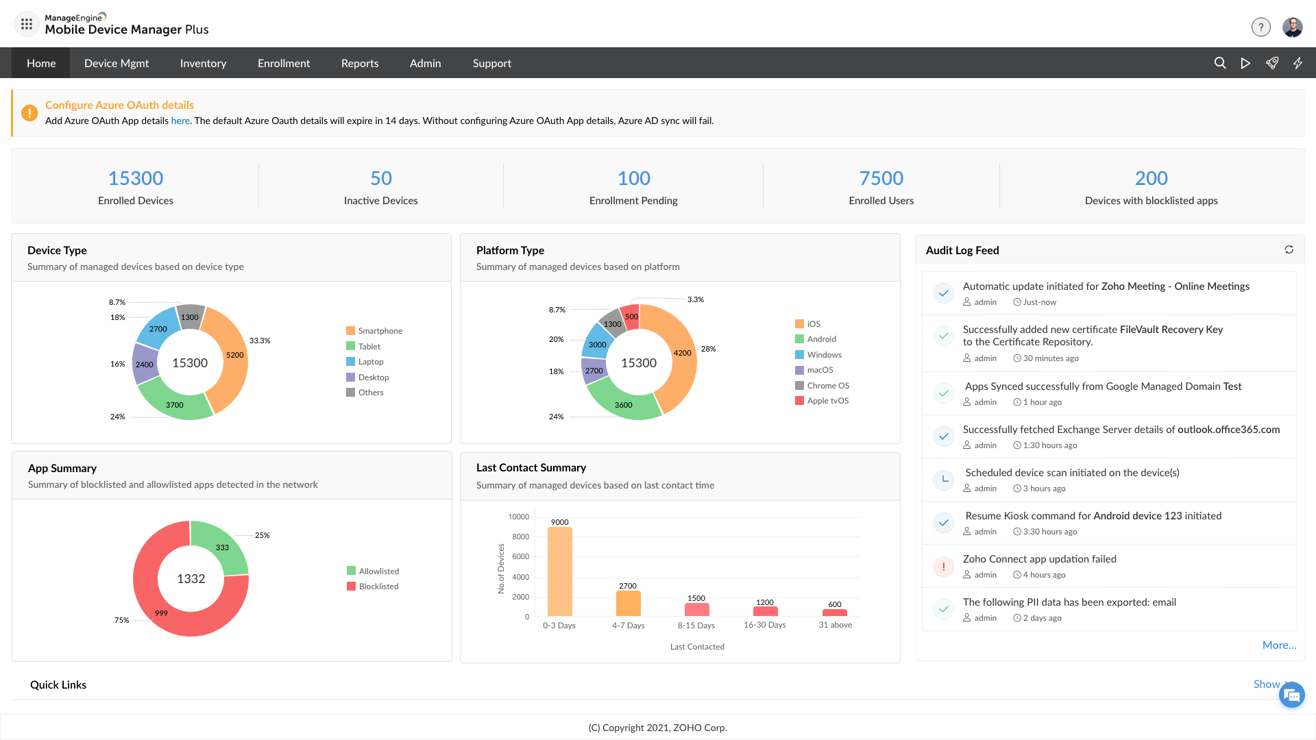 Mobile device management