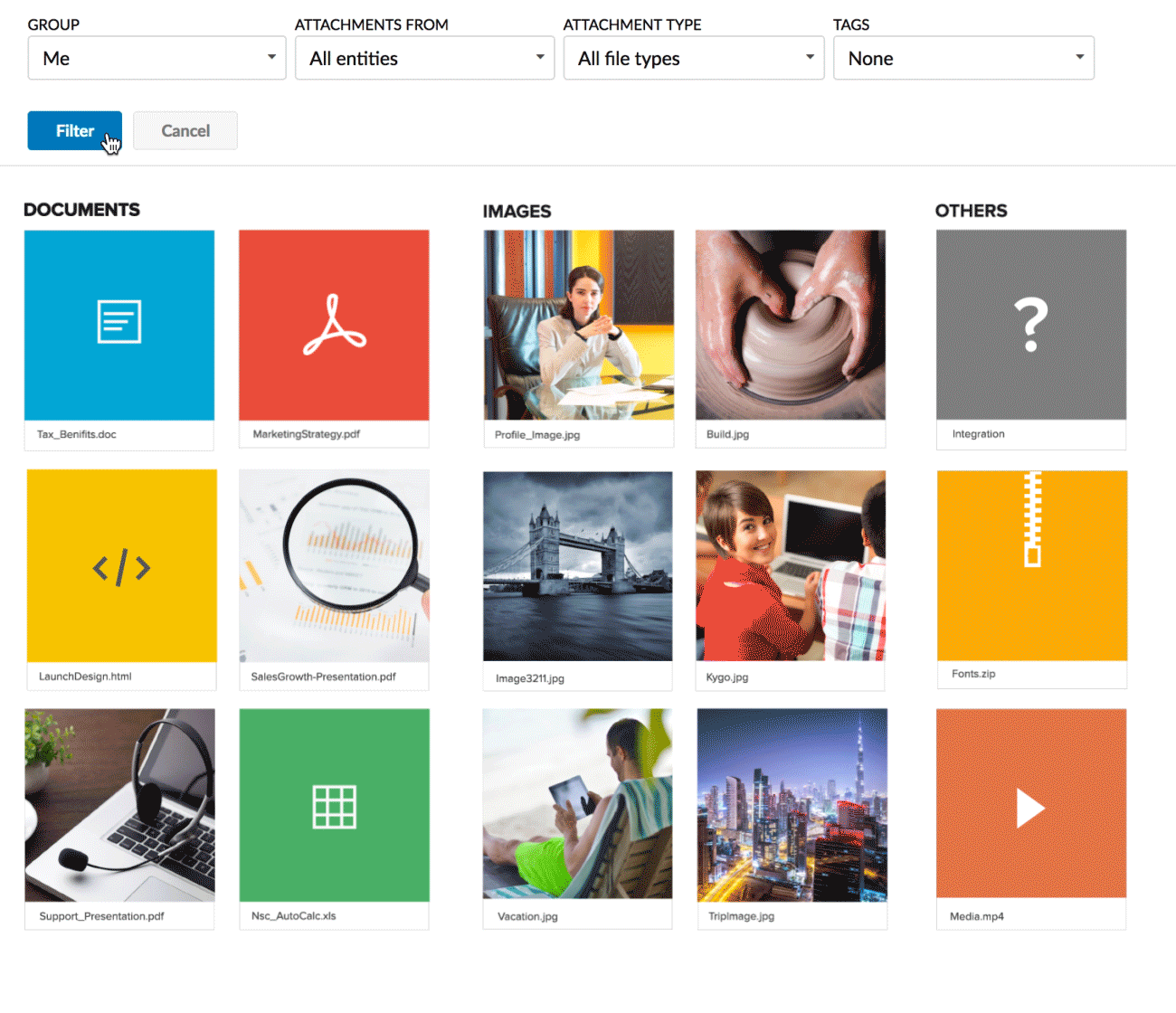 Searching email attachments