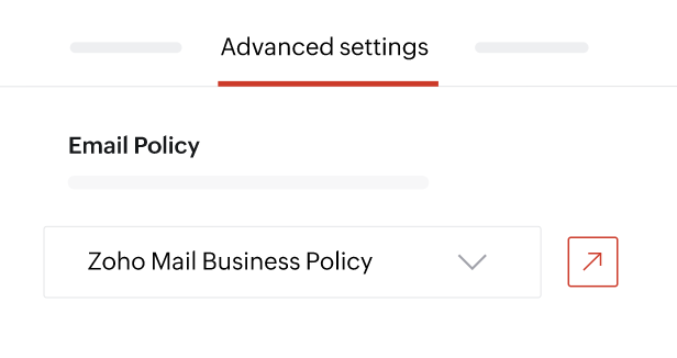 Advanced email group settings