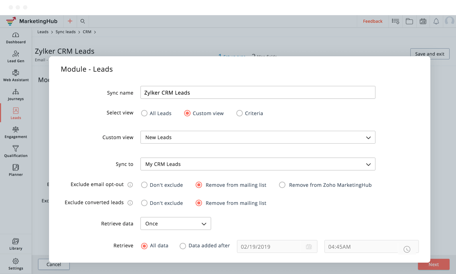 การเชื่อมต่อ CRM