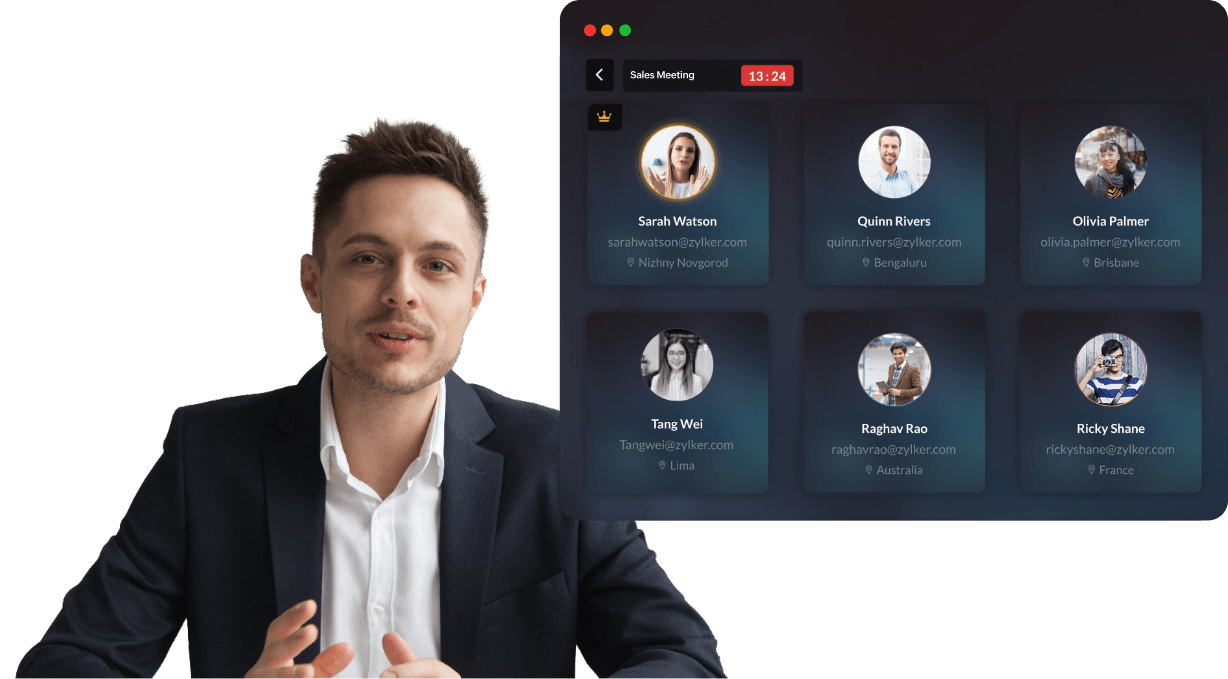 Desktop Meeting app for Marketing and sales