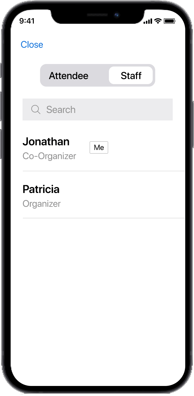 Empower co-organizers to join from mobile