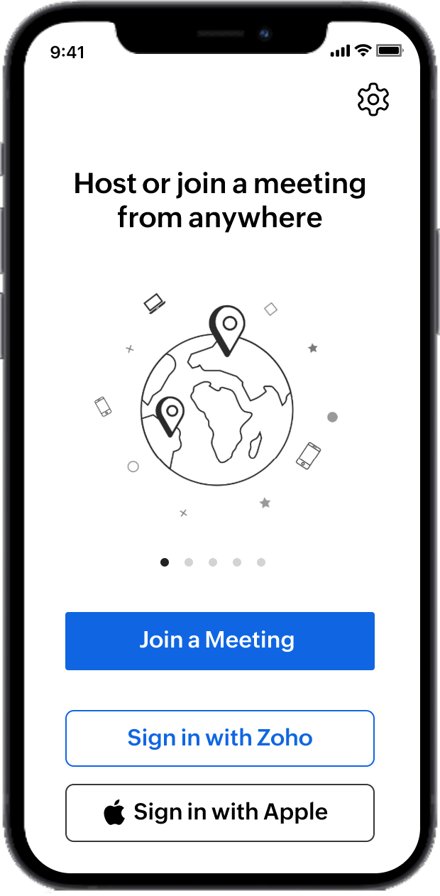 Conduct meetings from your mobile device