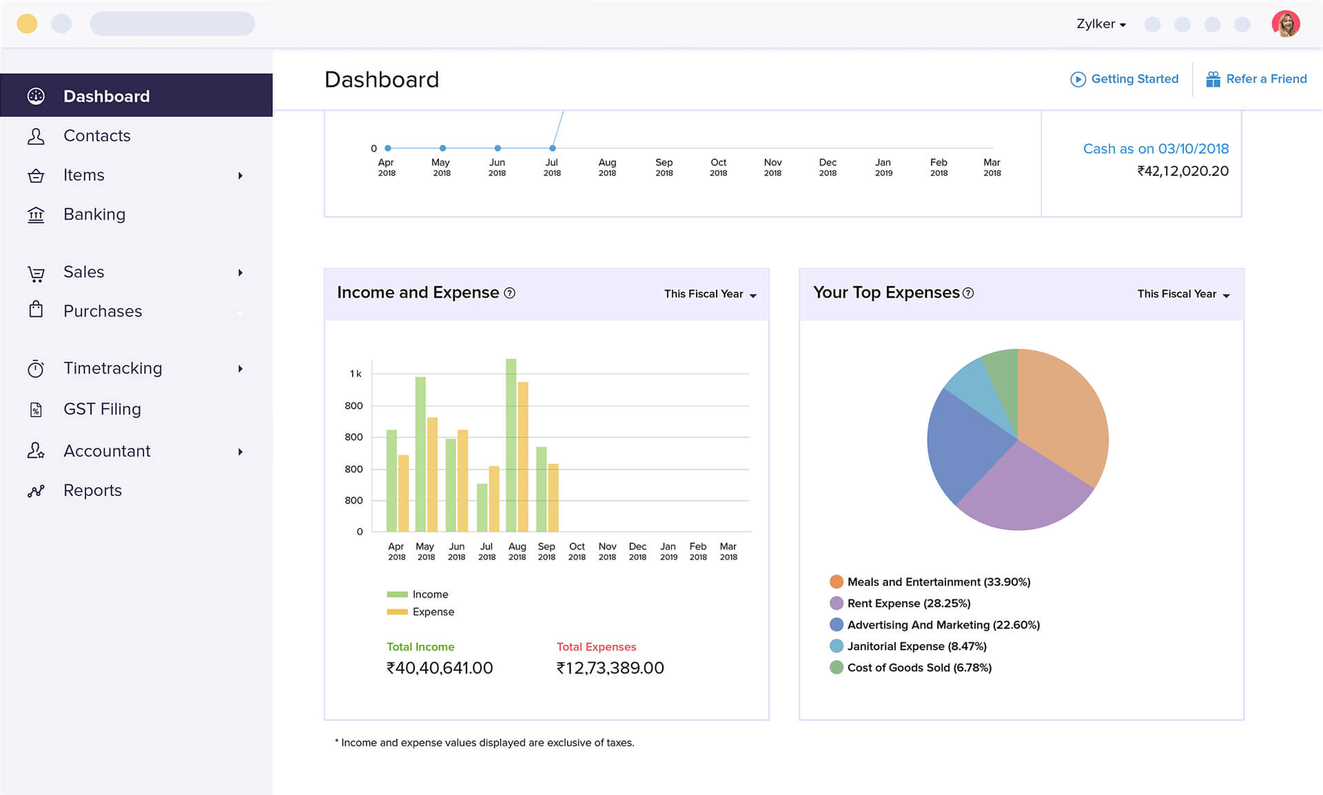 Manage finances