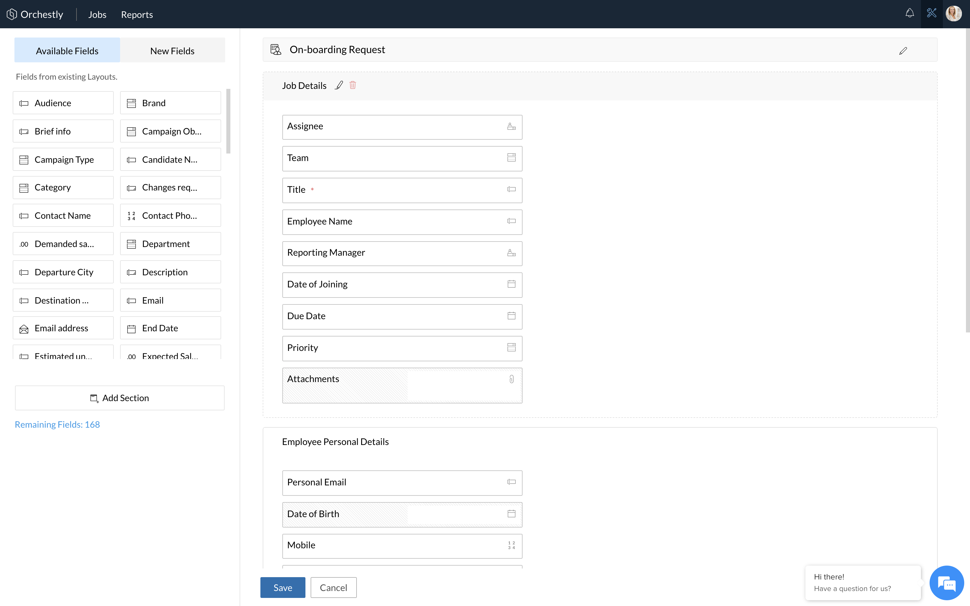 Customize Form