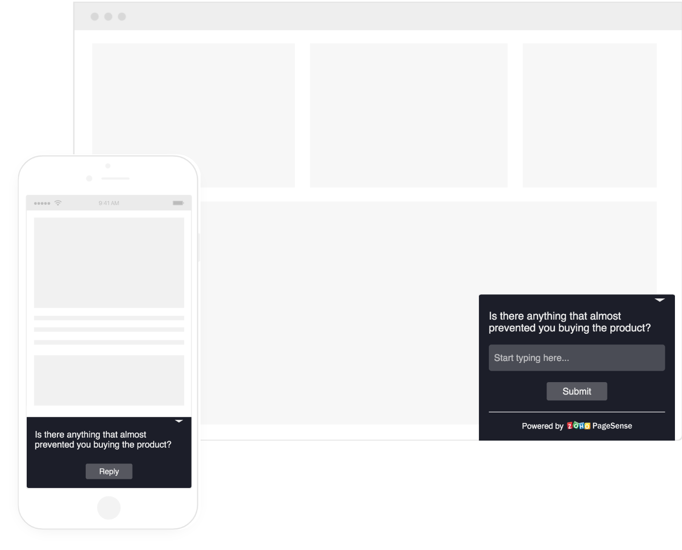 Run PageSense polls on mobile, tablet, and mobile devices