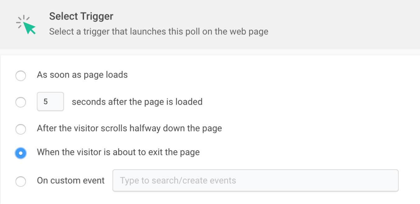 Triggering the website poll in PageSense