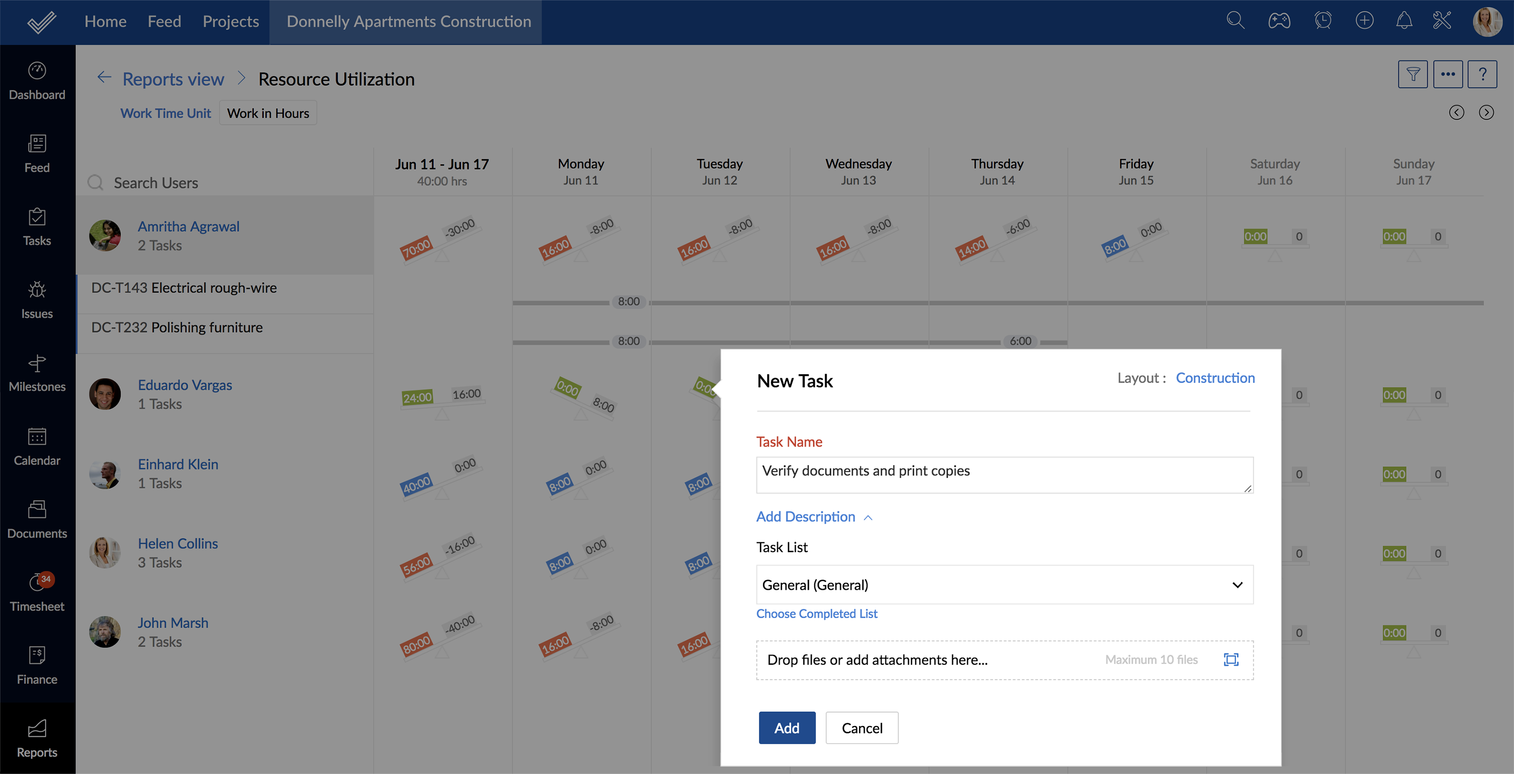 Add tasks Add tasks