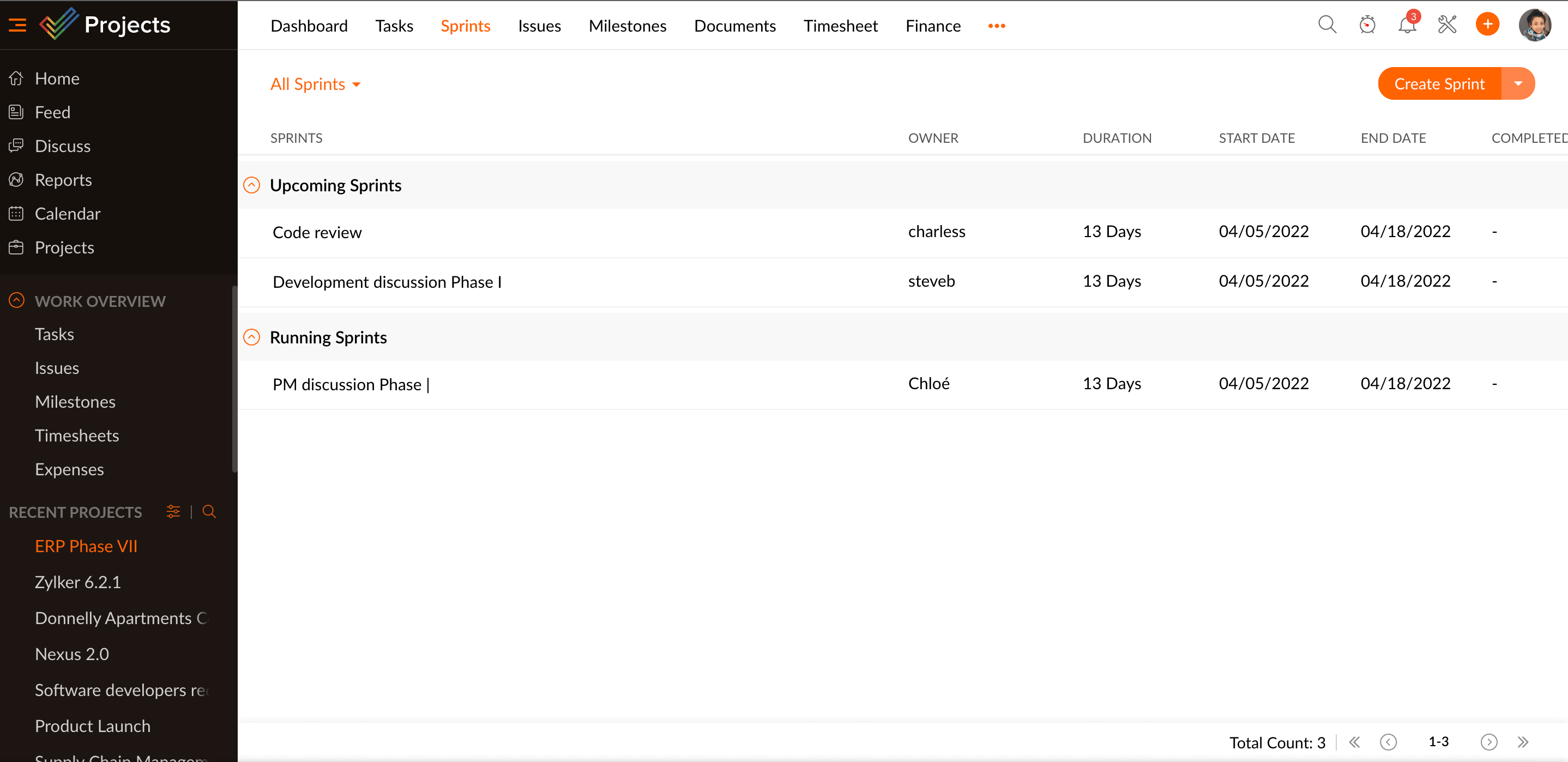 Bring files into Zoho Projects