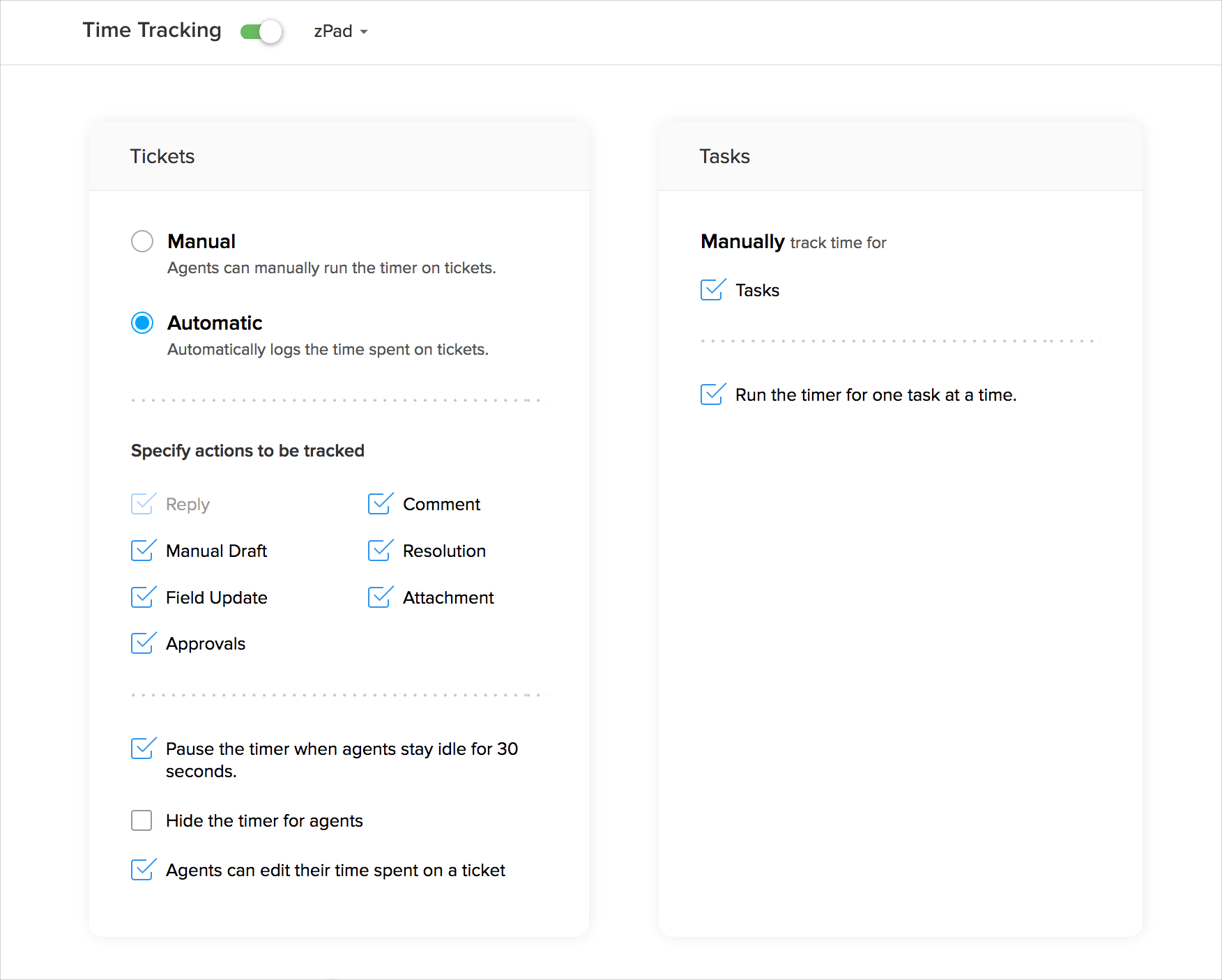 Time tracking